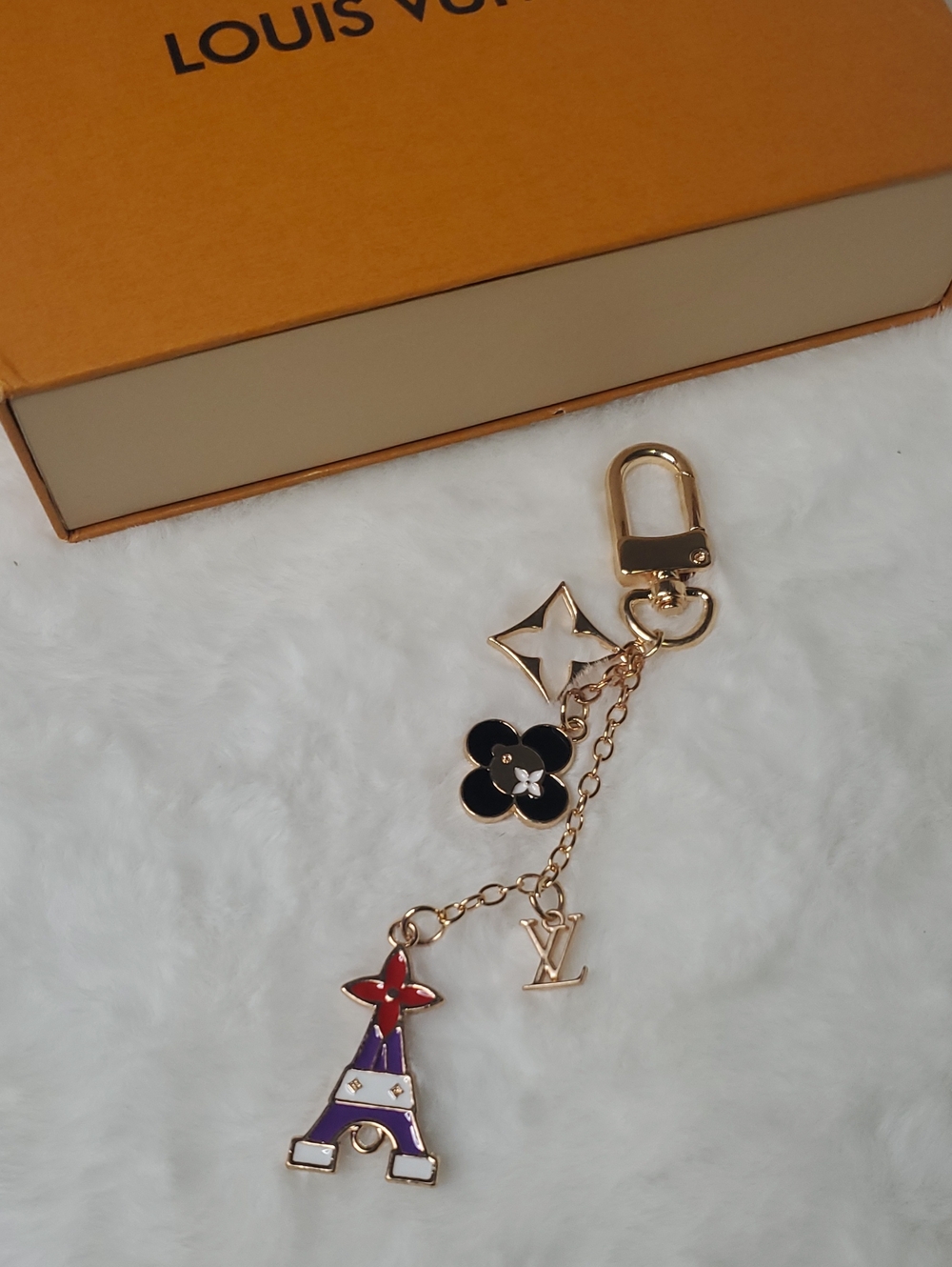 Black & Multicolor Charm Keychai. Inspir@d no Box Or Dust Bag Included*
